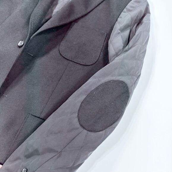 Cardinal of Canada black double layer cashmere wool sport coat jacket M - Picture 4 of 11